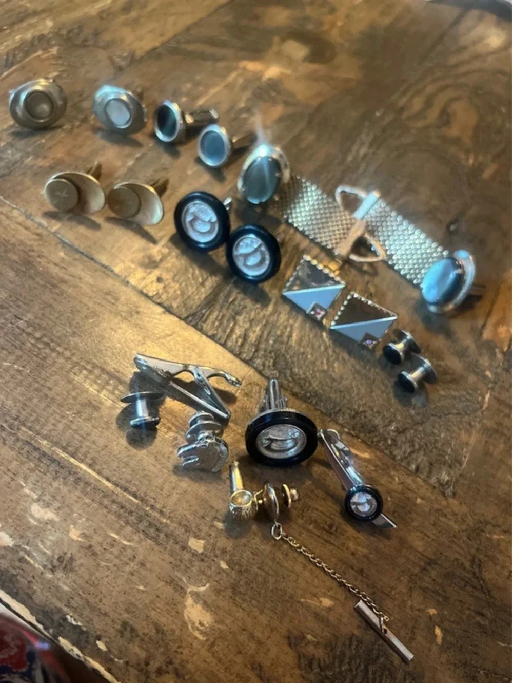 Vintage Men's Cufflink Lot - 7 Complete Pairs & 6 Single Pieces